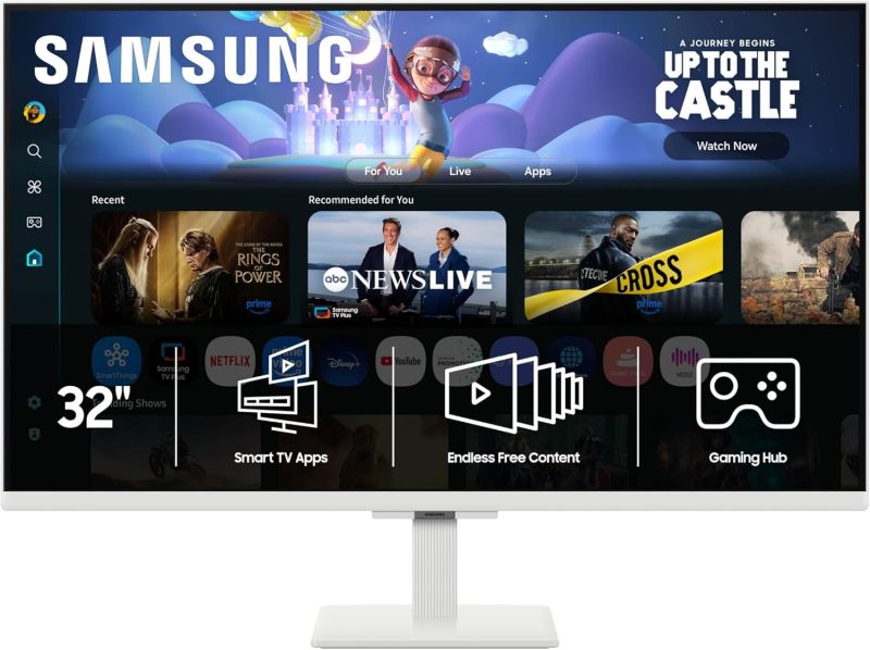 Samsung 32" M5 M50F LS32FM500EEXXS ( VA, FHD, 60Hz, 4ms, Tizen OS ) Smart Monitor with Speaker