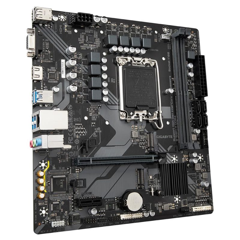 Gigabyte B760M H DDR4 LGA 1700 Integrated Graphics Micro ATX Motherboard