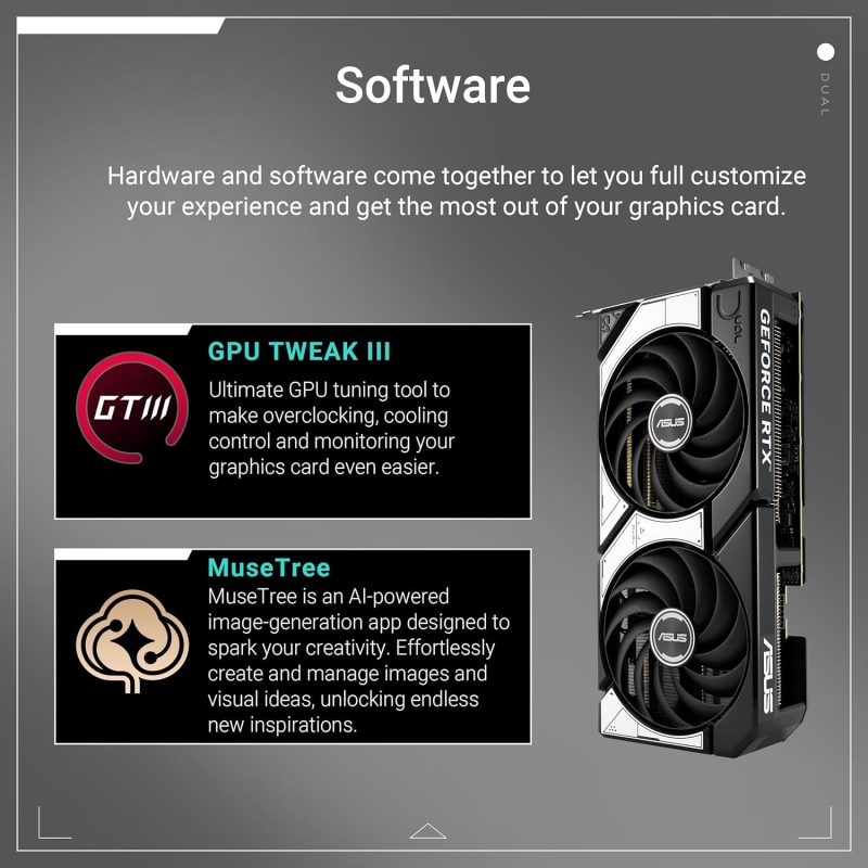 ASUS Dual GeForce RTX™ 5070 12GB GDDR7 OC Edition Graphic Card