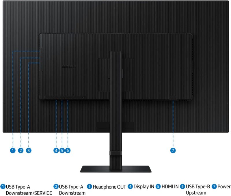 Samsung 37" ViewFinity S8 S80D ( VA, 4K HDR 10, Adaptive Sync, 60Hz, 5ms ) 4K Monitor
