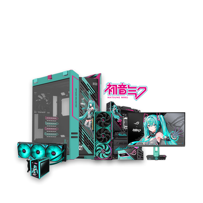 ROG x Hatsune Miku Desktop PC Gaming Set/Build Package (Powered By Asus)
