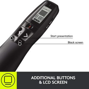 Logitech R800 Laser Presentation Remote with LCD Display