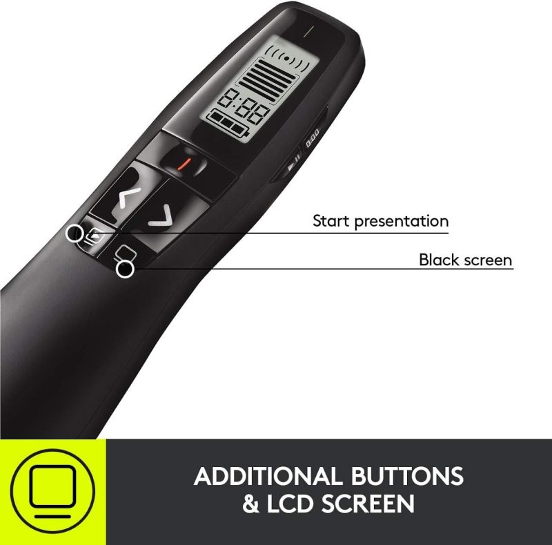 Logitech R800 Laser Presentation Remote with LCD Display