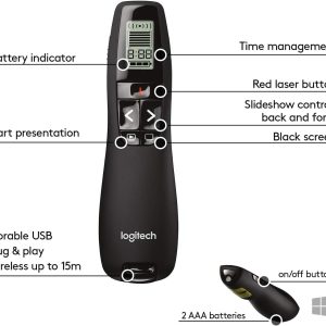 Logitech R800 Laser Presentation Remote with LCD Display