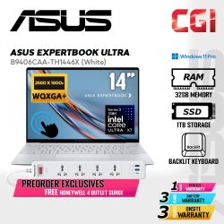 [PREORDER] Asus ExpertBook Ultra B9406CAA (Morn Grey) Ultra X7 358H 32GB 1TB 14" OLED WQXGA+ Touch W11P - B9406CAA-TH1446X