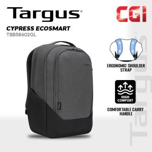 Targus 15.6" Cypress Hero Backpack with EcoSmart in Grey - TBB58602GL