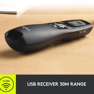 Logitech R800 Laser Presentation Remote with LCD Display