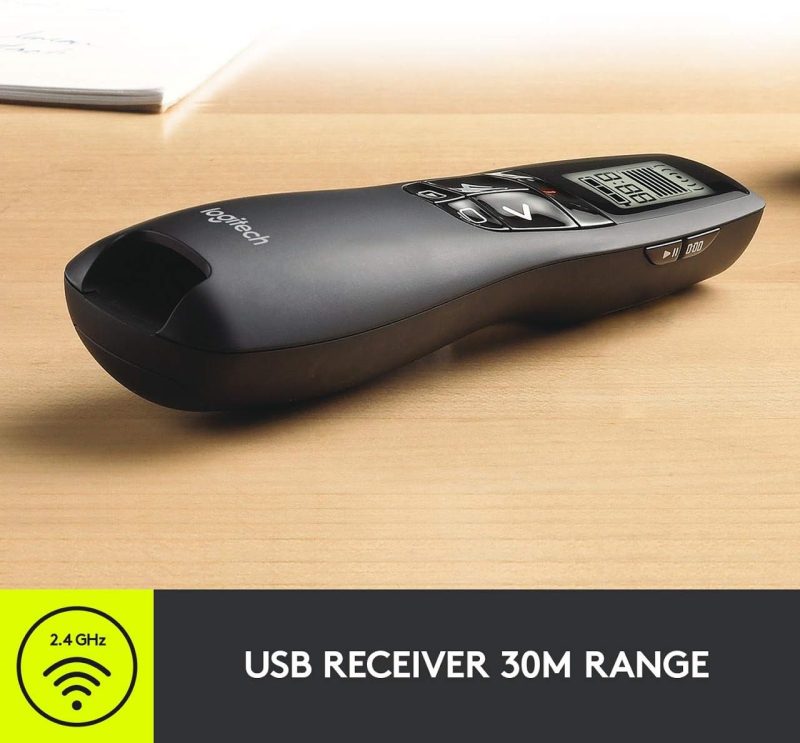 Logitech R800 Laser Presentation Remote with LCD Display