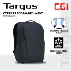Targus 15.6" Cypress EcoSmart Slim Backpack in Navy - TBB58401GL