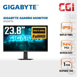 Gigabyte 23.8" GS24F14 ( IPS, FHD, Adaptive Sync, 144Hz, 1ms ) Gaming Monitor