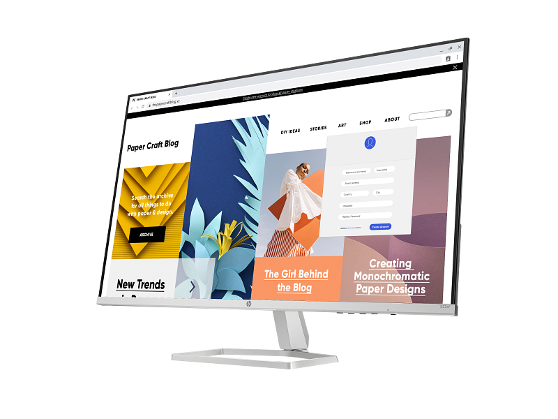 HP Series 31.5" 532SF ( VA, FHD, 100Hz, 7ms ) Monitor - 94F51AA