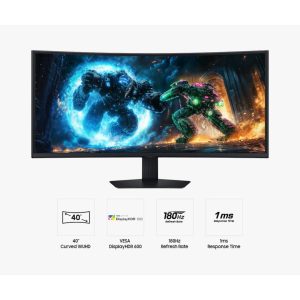 Samsung 40” Odyssey G7 G75F LS40FG752EEXXS ( VA, WUHD, HDR10+, 180Hz, 1ms, Freesync Premium Pro ) Curved Gaming Monitor