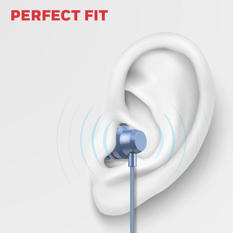 Honeywell Moxie V50 Wired In-Ear Earphones (Blue) - HC000404/AUD/WEP/BLU/3.5