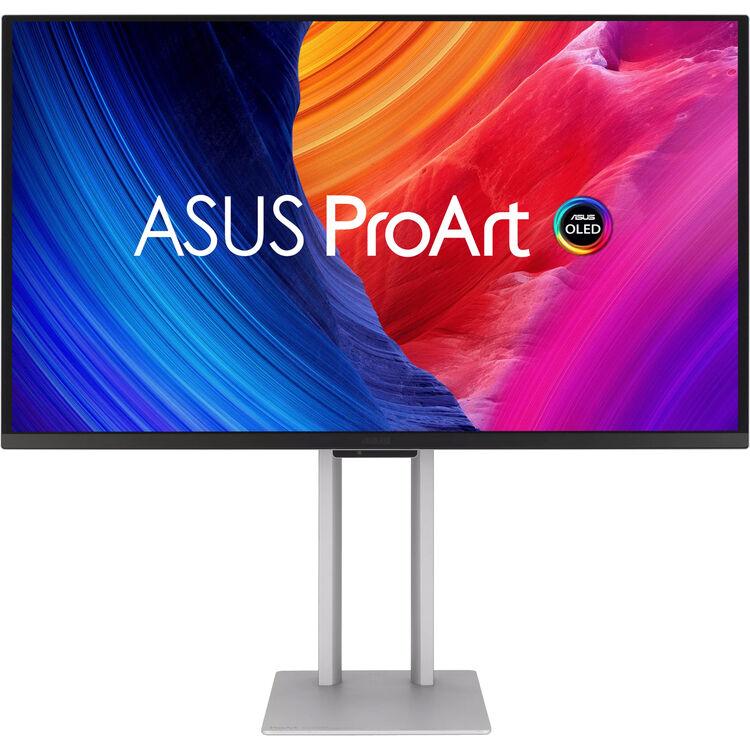 Asus 27" Proart PA27UCDMR QD-0LED 4K UHD HDR10 99% DCI-P3, ΔE < 1 Thunderbolt 4 PD96W Ergonomic Professional Monitor