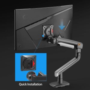 3e89ad4dad249c4d20cf8201e5af1bee.jpeg North Bayou A5 Mechanical Spring Monitor Arm for Monitor Size 17" to 32" - Matte Charcoal