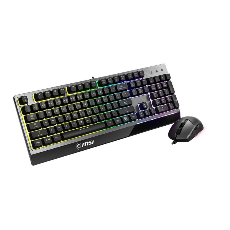 MSI Vigor GK30 Combo RGB Gaming Keyboard Mouse - Black | White