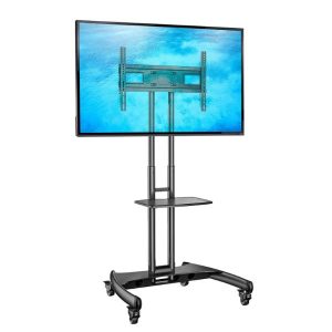 67b3f1ea1f8a520803bbaa4b90629ee1.jpeg North Bayou Ava 1500-60-1P Portable Height Adjustable TV Mount Stand Mobile Trolley Cart