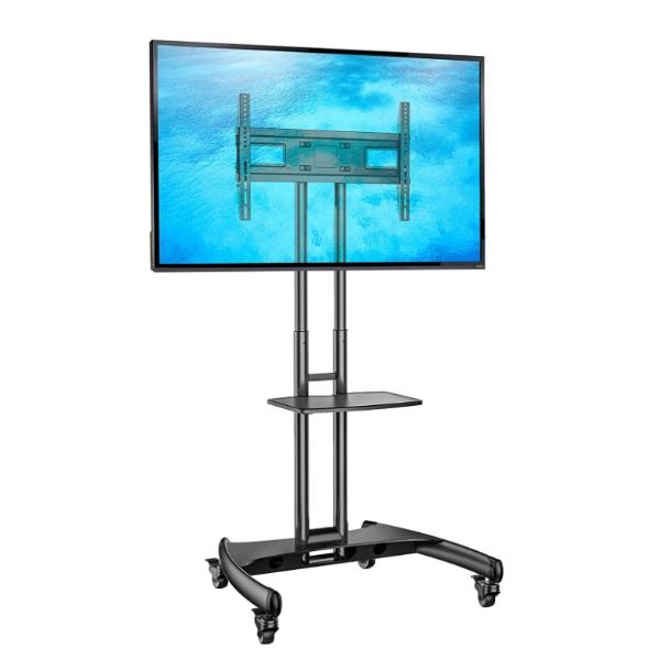 67b3f1ea1f8a520803bbaa4b90629ee1.jpeg North Bayou Ava 1500-60-1P Portable Height Adjustable TV Mount Stand Mobile Trolley Cart