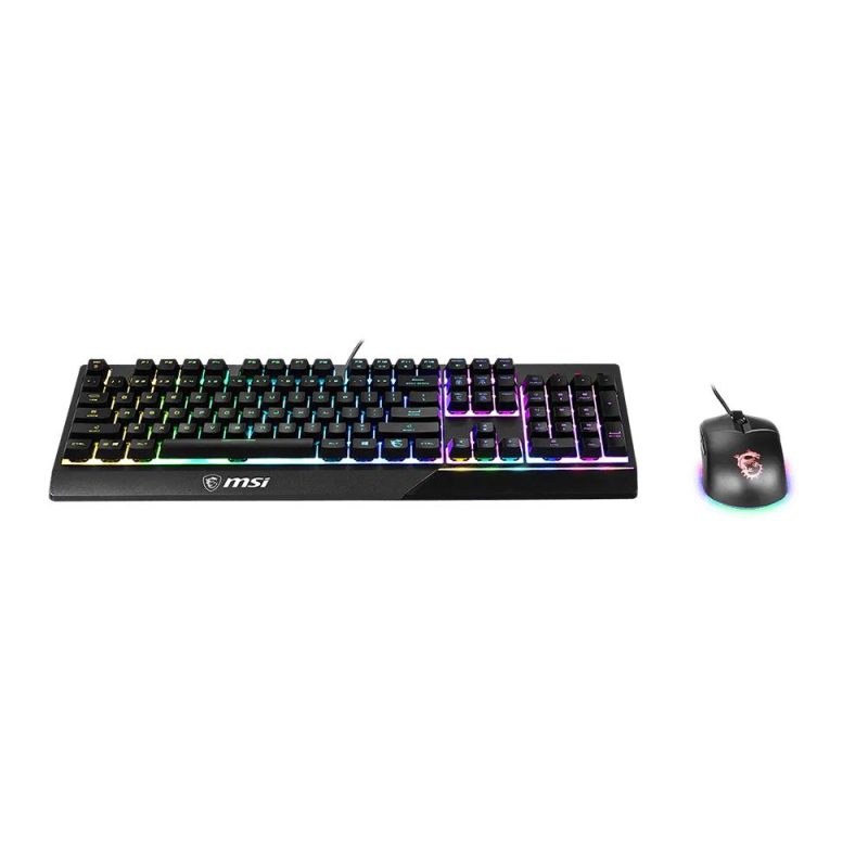 MSI Vigor GK30 Combo RGB Gaming Keyboard Mouse - Black | White