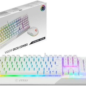 MSI Vigor GK30 Combo RGB Gaming Keyboard Mouse - Black | White