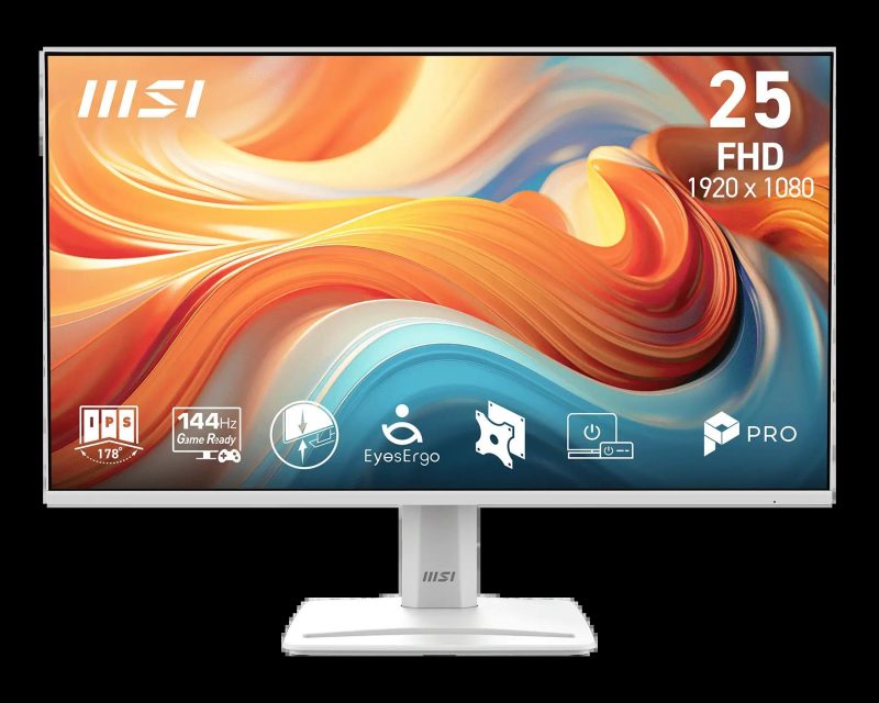89660c838dc5ffa19271d28fdfa11901.jpeg MSI 24.5" Pro MP251W E14A IPS FHD FreeSync 144Hz 1ms Eyes Ergo Business Monitor with Speaker