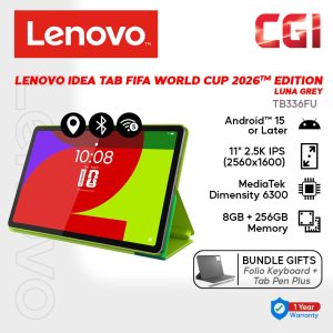 Lenovo 11" Idea Tab FIFA Edition TB336FU - MediaTek Dimensity 6300 | 8GB+256GB | Android 15 | Touchscreen with Pen & Folio Case ( ZAFR0985MY )