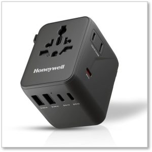 8ccc5d2c240bb3aa9896d8769c5ae20c.jpeg Honeywell Universal World Platinum Series Travel Adapter 45W (Black) - HC000069/CHG/TRV/WHT/45W
