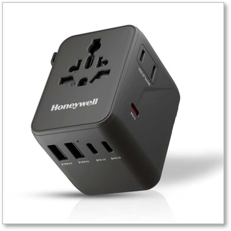 8ccc5d2c240bb3aa9896d8769c5ae20c.jpeg Honeywell Universal World Platinum Series Travel Adapter 45W (Black) - HC000069/CHG/TRV/WHT/45W