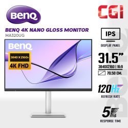BenQ 32" MA320UG IPS 4K Nano Glass Panel 450nits HDR10 Freesync 120Hz 5ms Ergonomics Stand Creators Monitor