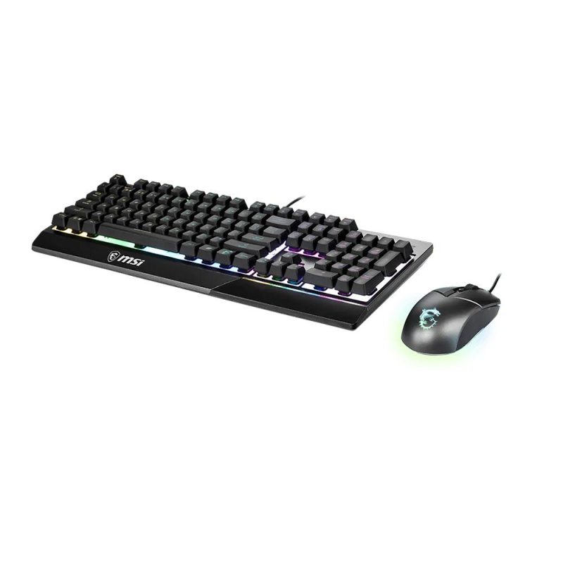MSI Vigor GK30 Combo RGB Gaming Keyboard Mouse - Black | White