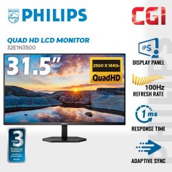 Philips 32" 32E1N3500 IPS QHD HDR10 Adaptive Sync 100Hz 4ms Monitor