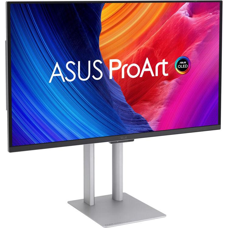 Asus 27" Proart PA27UCDMR QD-0LED 4K UHD HDR10 99% DCI-P3, ΔE < 1 Thunderbolt 4 PD96W Ergonomic Professional Monitor