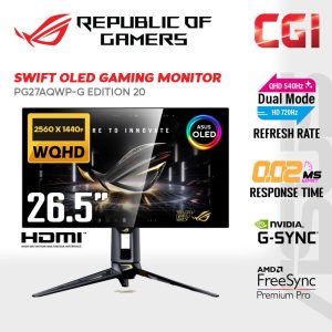 e0c19a07dddfb3df009f694d423a03bf.jpeg ROG Swift 27" PG27AQWP-G Edition 20 Tandem WOLED Dual-Mode QHD 540Hz / FHD 720Hz 0.02ms HDR 500 Gaming Monitor