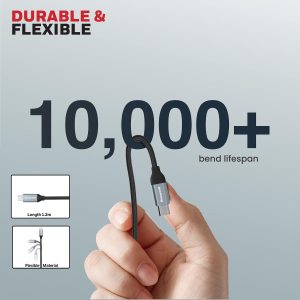Honeywell Type C USB 3.1 Charge and Sync Cable 1.2 Meter - Black - HC000702/CBL/1.2M/BLK