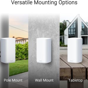 Asus ZenWiFI BD4 Outdoor BE3600 Quad-Band WiFi 7 2530 sq.ft Dual 2.5G Port Perental Control Ai Mesh Extendable Router