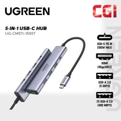 UGREEN 5-in-1 4K 60Hz 5Gbps PD100W USB-C Hub