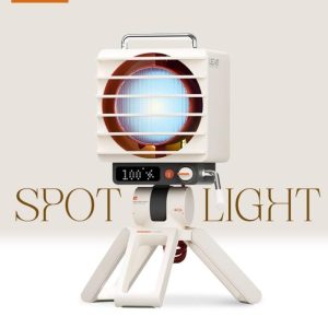 OliBear Spotlight Glow Retro Portable Desk Table Fan