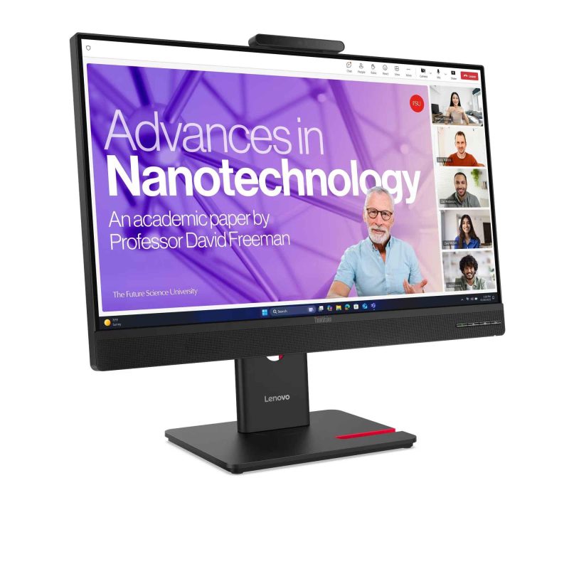 Lenovo 23.8" T24-4v IPS FHD 120Hz 4ms Built-In Camera And Speakers Ergonomic Video Conferencing Monitor - 64B6MAR1MY