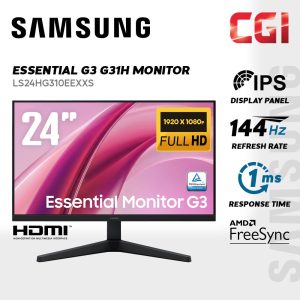 Samsung 24" G3 G32H LS24HG310EEXXS IPS FHD AMD FreeSync 144Hz 1ms Essential Monitor