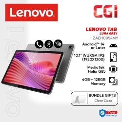 Lenovo 10.1" MediaTek Helio G85 4GB LPDDR4X 64GB Android 14 Touchscreeh Tab - ZAEH0054MY