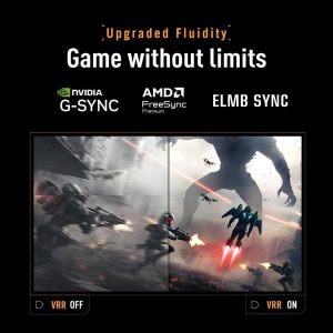 Asus TUF 23.8" VG249QM5F Fast IPS FHD HDR10 Adaptive Sync 260Hz 0.3ms Speaker Gaming Monitor