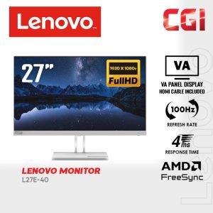 Lenovo 27" L27e-40 VA FullHD Freesync 100Hz 4ms Monitor - 67ACKAC4MY