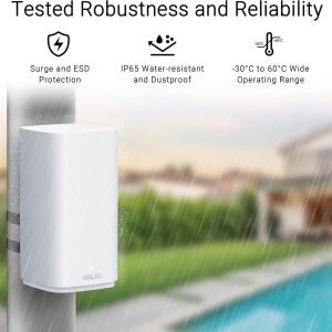 Asus ZenWiFI BD4 Outdoor BE3600 Quad-Band WiFi 7 2530 sq.ft Dual 2.5G Port Perental Control Ai Mesh Extendable Router