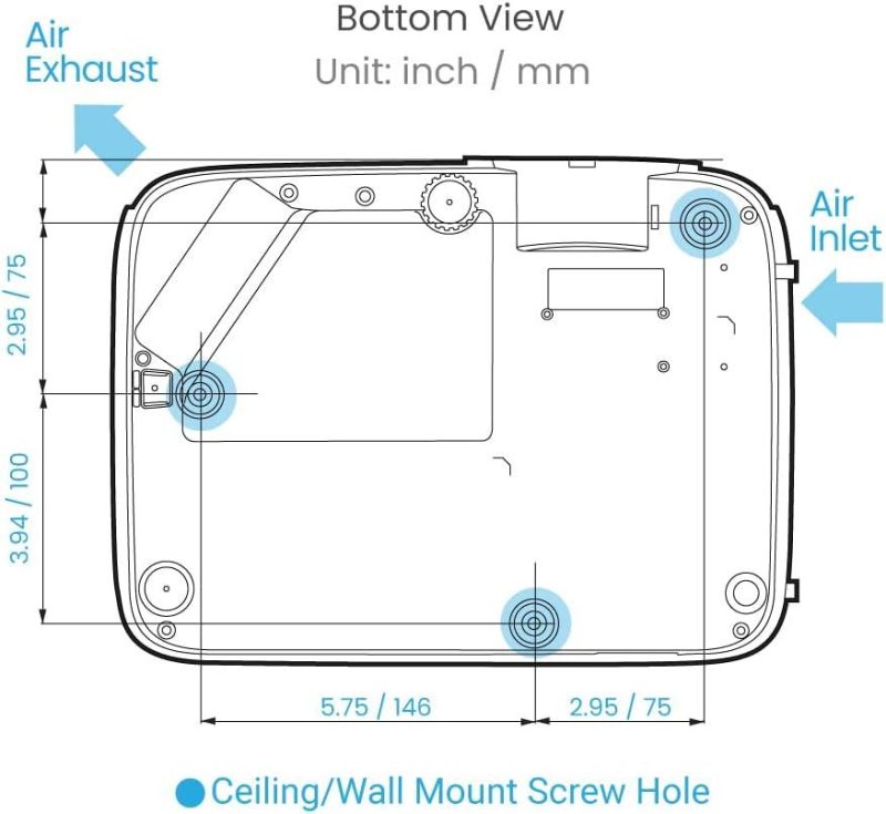 BenQ TH575C 1080p 3800lm Build In Speaker Home Projector