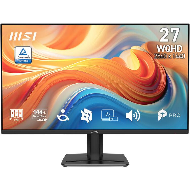 MSI 27" PRO MP275Q E14 IPS WQHD Adaptive Sync FreeSync 144Hz 1ms Built-In Speaker EyesErgo Business Monitor