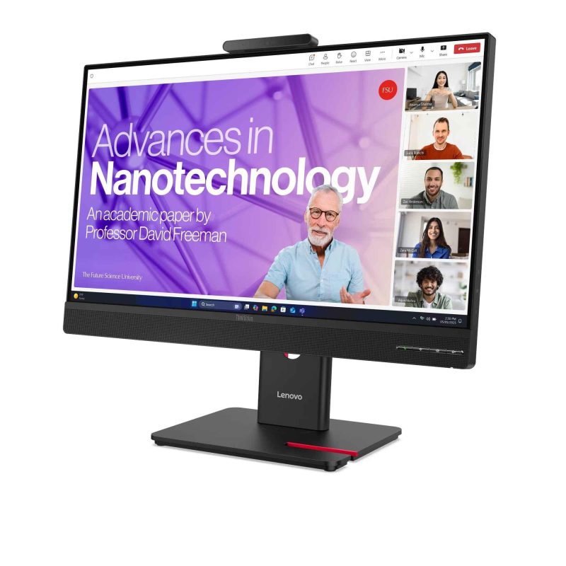 Lenovo 23.8" T24-4v IPS FHD 120Hz 4ms Built-In Camera And Speakers Ergonomic Video Conferencing Monitor - 64B6MAR1MY