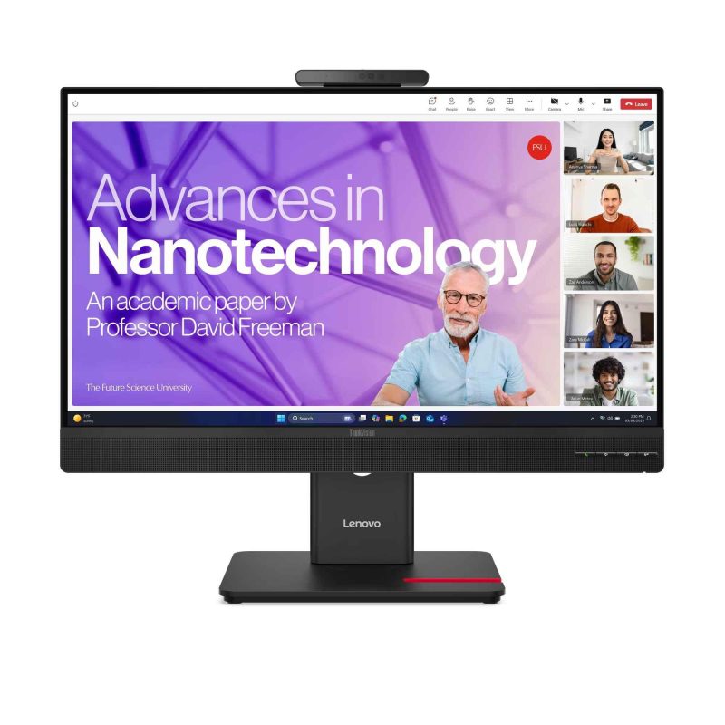 Lenovo 23.8" T24-4v IPS FHD 120Hz 4ms Built-In Camera And Speakers Ergonomic Video Conferencing Monitor - 64B6MAR1MY