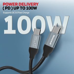 Honeywell Type C USB 3.1 Charge and Sync Cable 1.2 Meter - Black - HC000702/CBL/1.2M/BLK