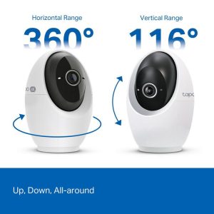 TP-Link Tapo C260 4K 8MP Pan/Tilt 360º Smart AI Home Security Wi-Fi Camera with Human Face Recognition