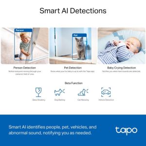 TP-Link Tapo C230 3K 5MP Pan/Tilt 360º Smart Ai Detection Home Security Wi-Fi Two-Way Audio Camera